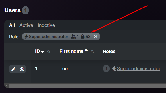 Read view simple filter controls