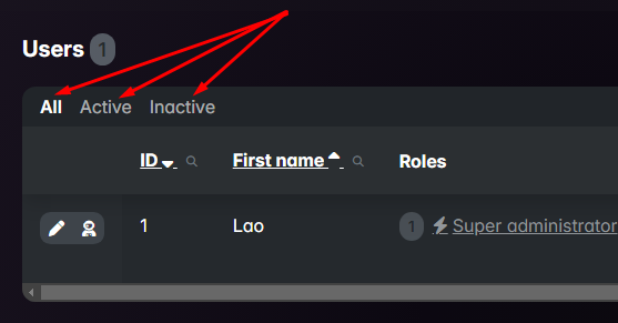 Read view main filters